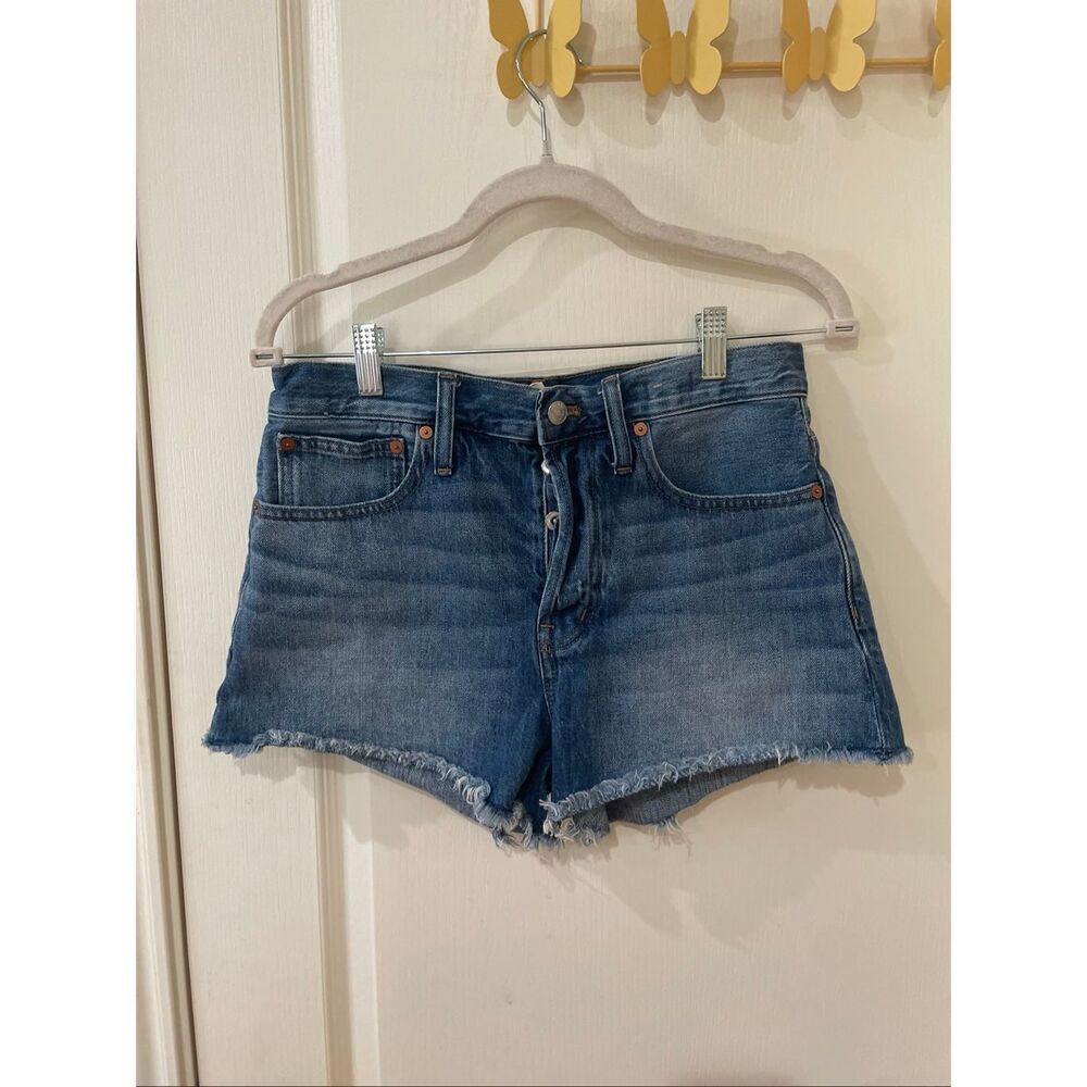 Madewell Relaxed Denim Shorts Button Fly size 25